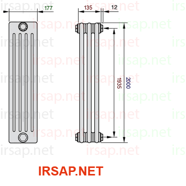 Радиатор IRSAP Tesi 52000/3 T30 CL 01